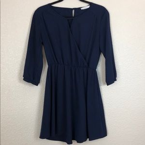 Lush faux wrap dress